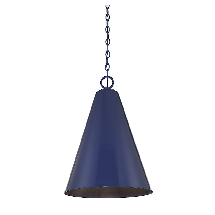 1 Light Pendant, Navy Blue