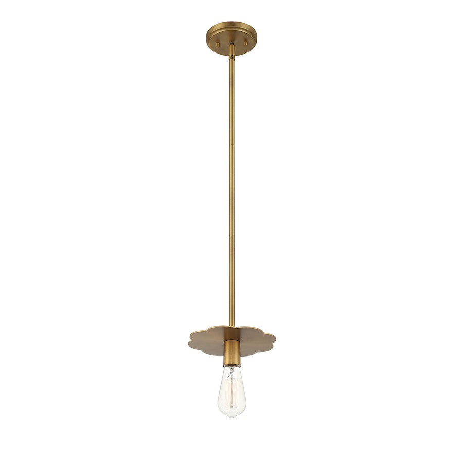 Savoy House 1-Light 8" Mini Pendant, Natural Brass - M70113NB