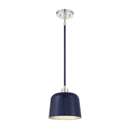 1 Light Pendant, Navy Blue