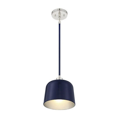 1 Light Pendant, Navy Blue