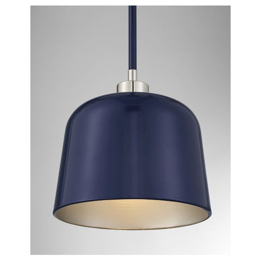 1 Light Pendant, Navy Blue