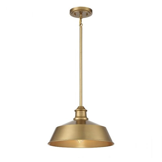 Savoy House 1-Light 8" Pendant, Natural Brass - M7021NB