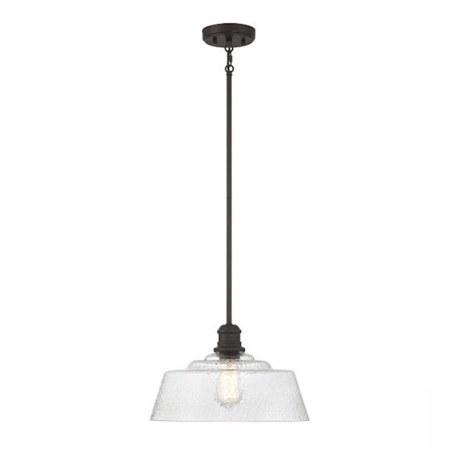 1 Light 15" Pendant, Natural Brass