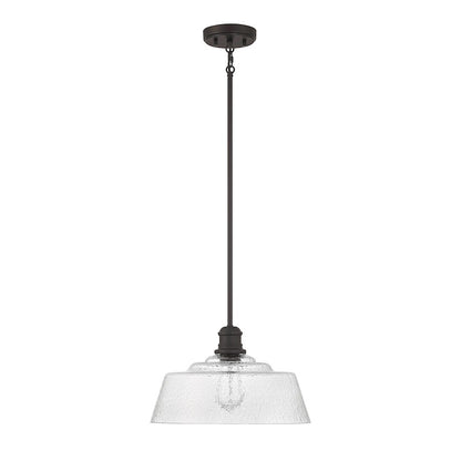 1 Light 15" Pendant, Oil Rubbed Bronze