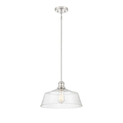 1 Light 15" Pendant, Polished Nickel