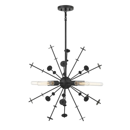 Savoy House 7027 5-Light 26" Pendant, Matte Black - M7027MBK