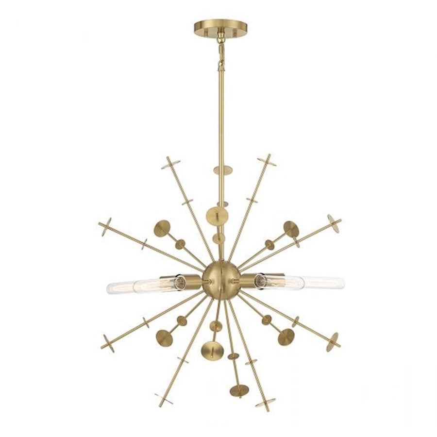 5 Light 26" Pendant, Matte Black