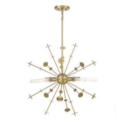 5 Light 26" Pendant, Matte Black