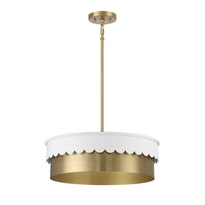 4 Light Pendant, Matte Black