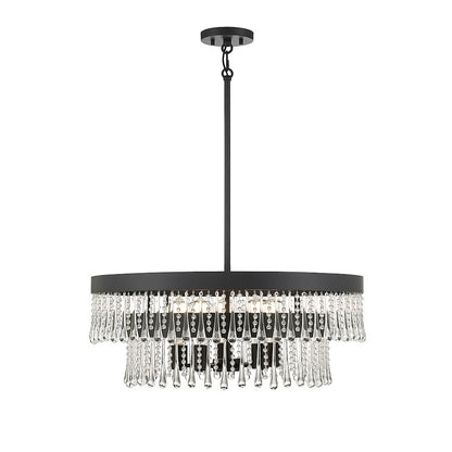 6 Light Pendant, Bisque White