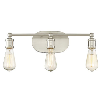 3-Light, 19" Bathroom Vanity Light, Oil Rubbed Bronze