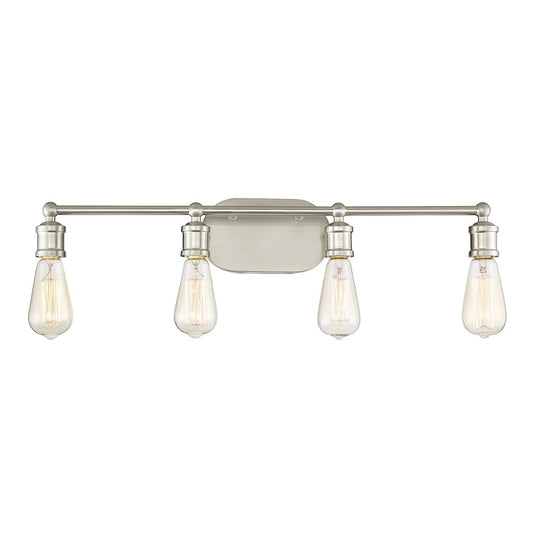 Savoy House 4-Light 27" Bathroom Vanity Light, Brushed Nickel - M80013BN