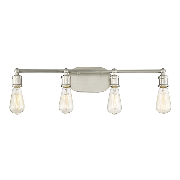 Savoy House 4-Light 27" Bathroom Vanity Light, Brushed Nickel - M80013BN