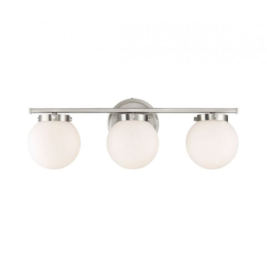 Savoy House 3-Light 24" Bathroom Vanity Light, Brushed Nickel 23 - M80023BN