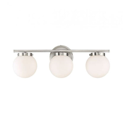 3-Light, 24" Bathroom Vanity Light, Brushed Nickel 23