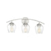 Savoy House 3-Light 24" Bathroom Vanity Light, Brushed Nickel/Clear - M80032BN