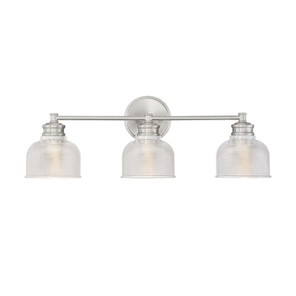 3-Light 24" Bathroom Vanity Light, Brushed Nickel