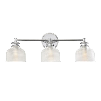 3-Light 24" Bathroom Vanity Light, Chrome