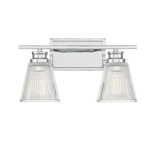 Savoy House 2-Light 16" Bathroom Vanity Light, Chrome - M80040CH