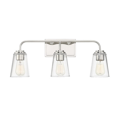 Savoy House 3-Light 24" Bathroom Vanity Light, Polished Nickel - M80044PN