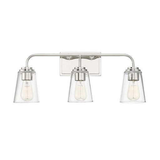 Savoy House 3-Light 24" Bathroom Vanity Light, Polished Nickel - M80044PN