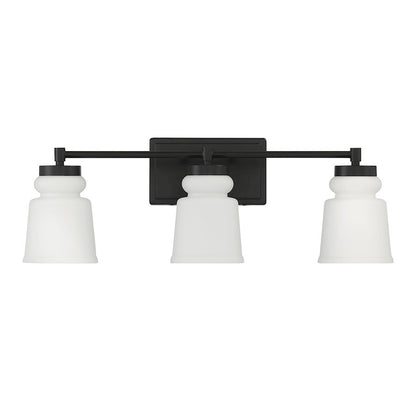 3-Light, 24" Bathroom Vanity Light, Brushed Nickel