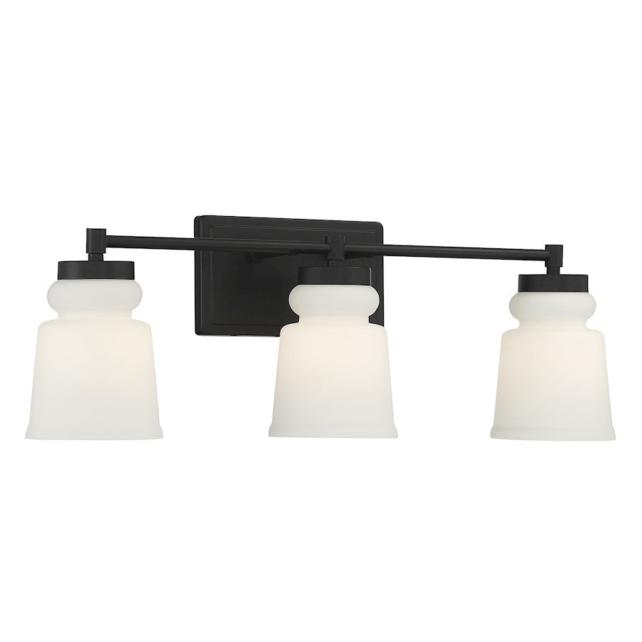 3-Light, 24" Bathroom Vanity Light, Brushed Nickel