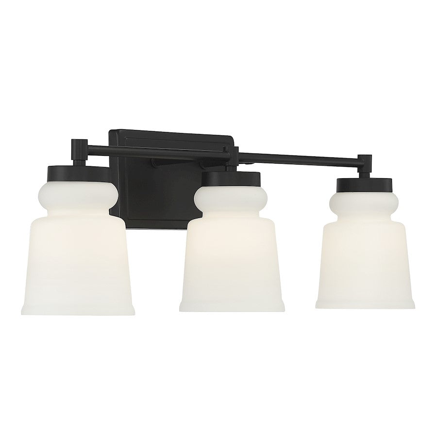 3-Light, 24" Bathroom Vanity Light, Brushed Nickel