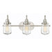 Savoy House 3-Light 10" Bathroom Vanity Light, Brushed Nickel - M80070BN