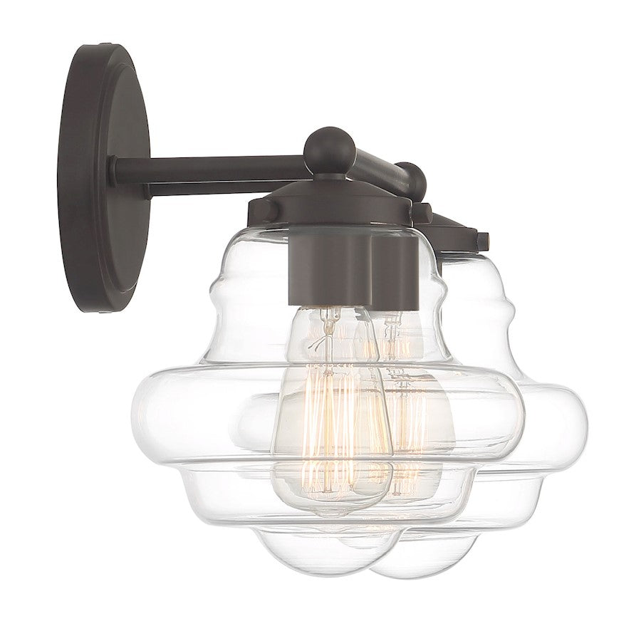 2-Light 17" Bathroom Vanity Light , Natural Brass