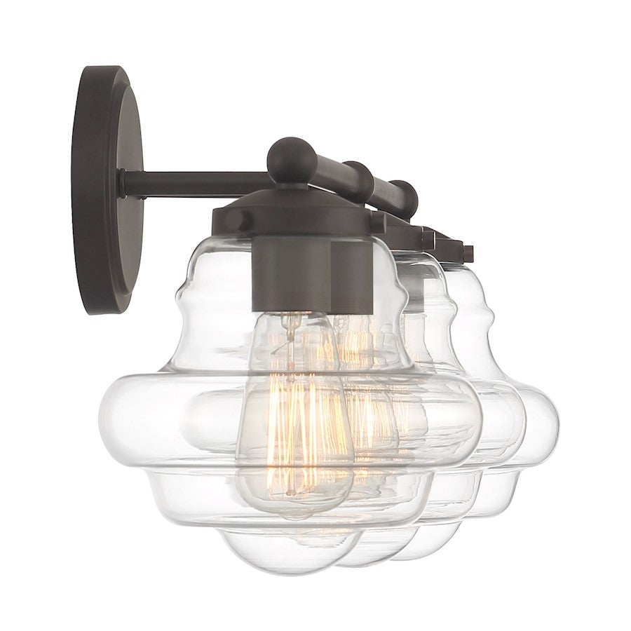 3-Light 26" Bathroom Vanity Light, Natural Brass