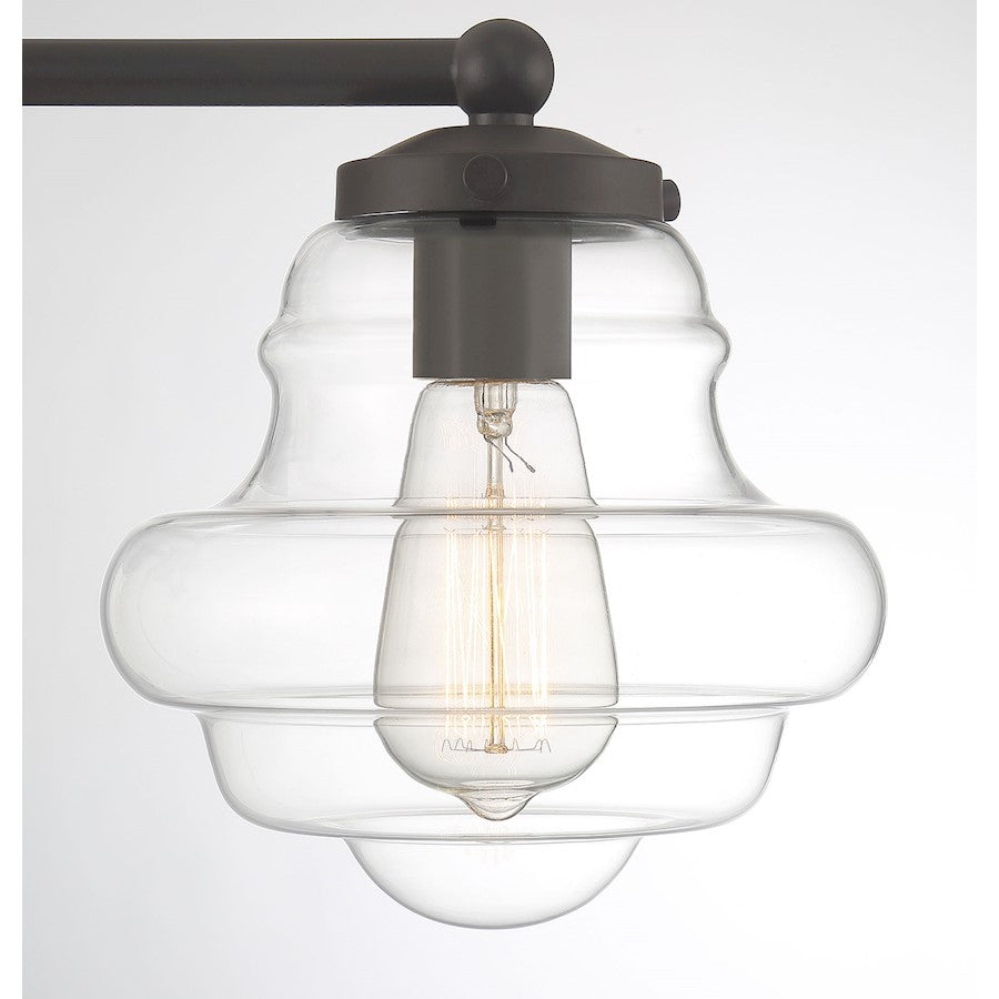 3-Light 26" Bathroom Vanity Light, Natural Brass