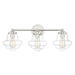 Savoy House 3-Light 26" Bathroom Vanity Light, Polished Nickel - M80073PN