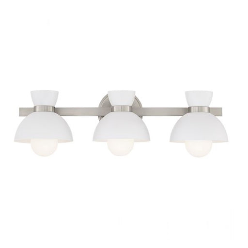 Savoy House 3-Light 25" Bathroom Vanity Light, Brushed Nickel - M80075BN