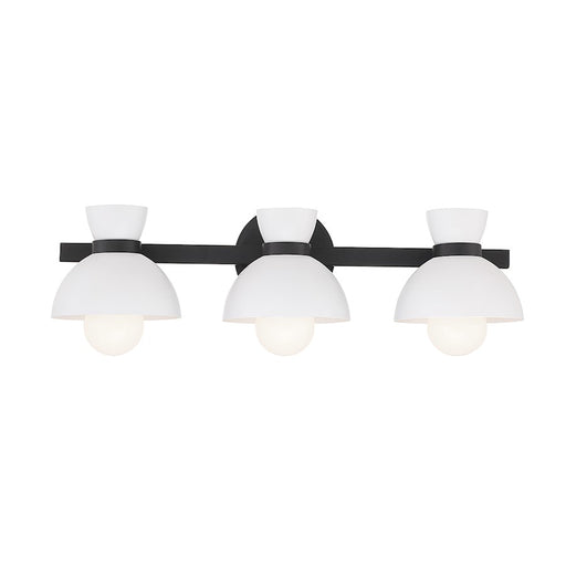 Savoy House 3-Light 25" Bathroom Vanity Light, Matte Black - M80075MBK