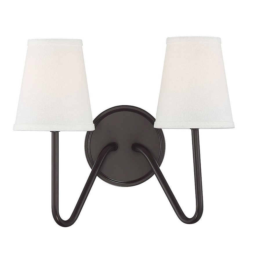 Savoy House 2-Light Wall Sconce, Oil Rubbed Bronze - M90055ORB