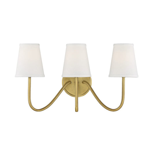 Savoy House 3-Light 20" Wall Sconce, Natural Brass - M90056NB