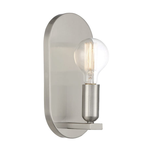 Savoy House 1-Light 12" Wall Sconce, Brushed Nickel - M90059BN