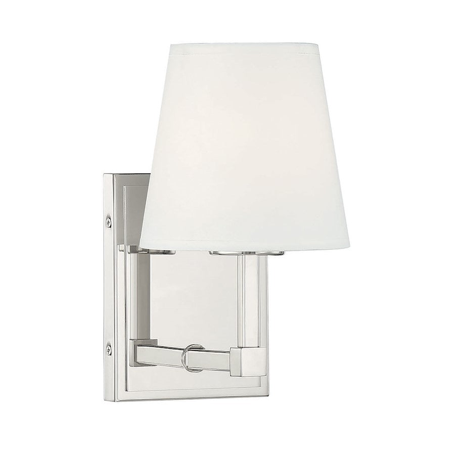 Savoy House 1-Light 9.5" Wall Sconce, Polished Nickel - M90071PN