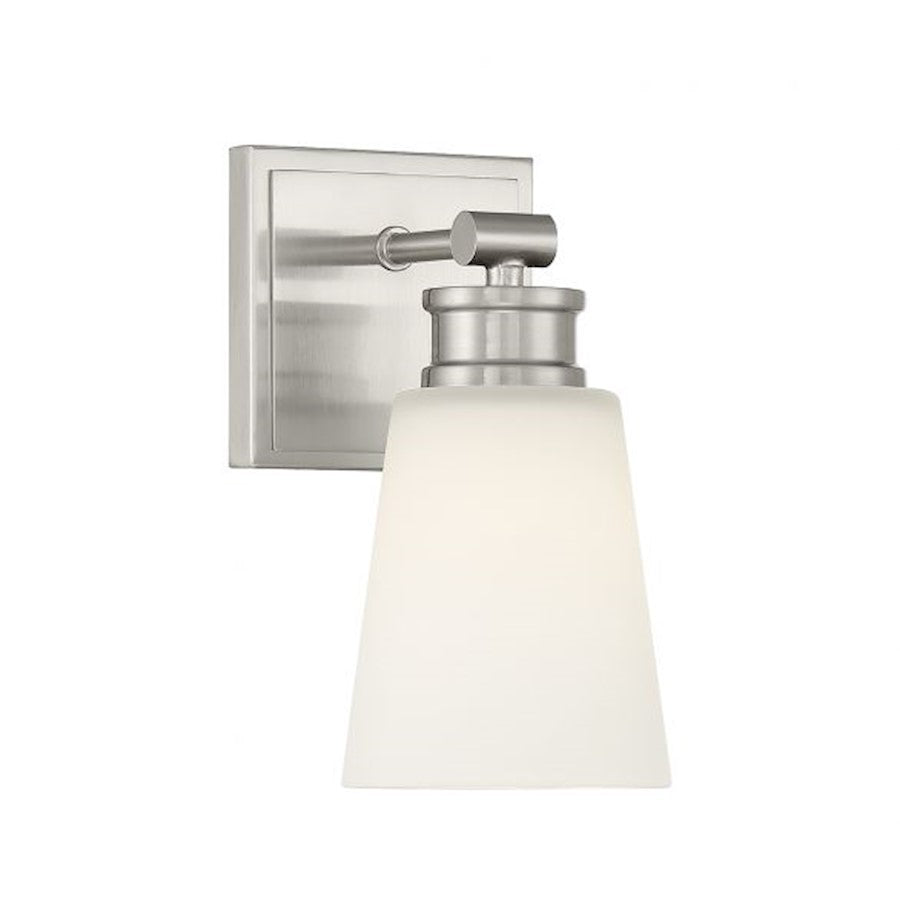 Savoy House 1-Light 9.5" Wall Sconce, Brushed Nickel - M90072BN