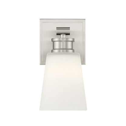 1-Light 9.5" Wall Sconce, Brushed Nickel