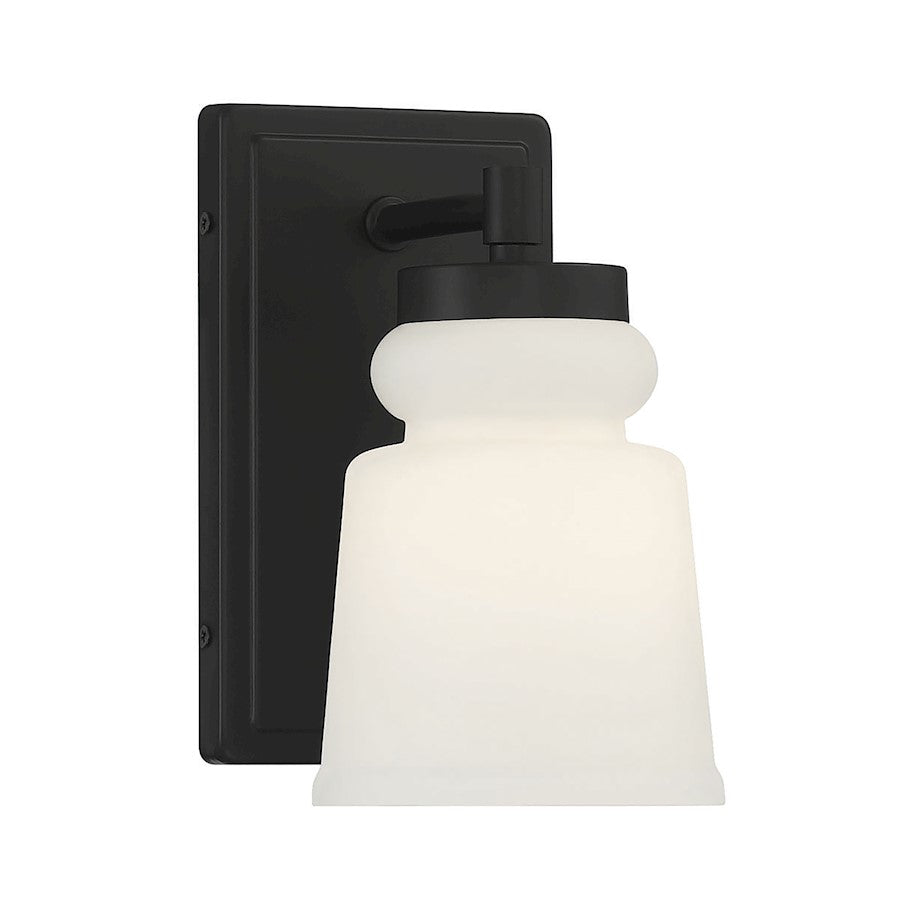 Savoy House 1-Light 8.5" Wall Sconce, Matte Black - M90073MBK