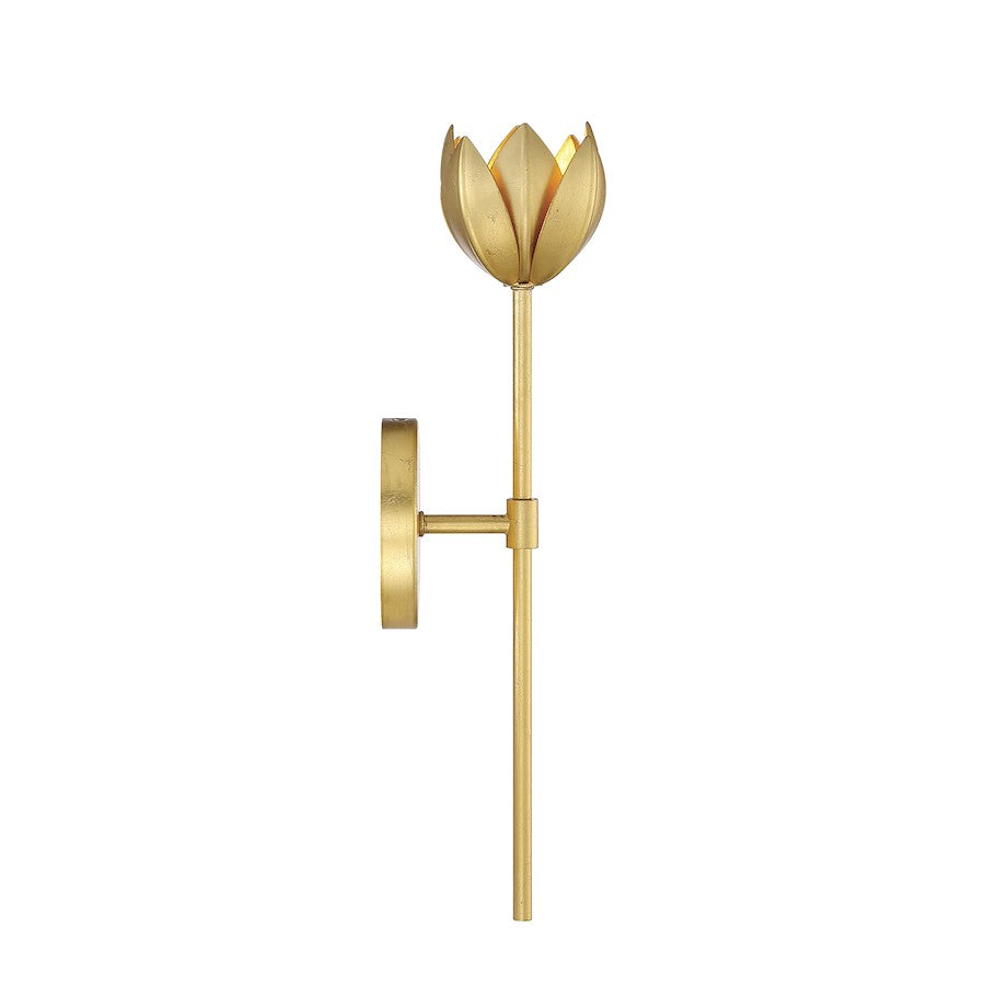 1-Light LED Wall Sconce, True Gold