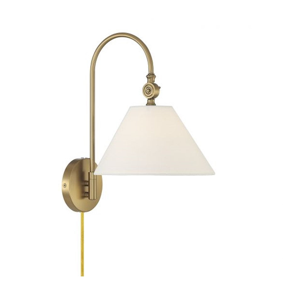 Savoy House 1-Light 16" Wall Sconce, Natural Brass - M90085NB