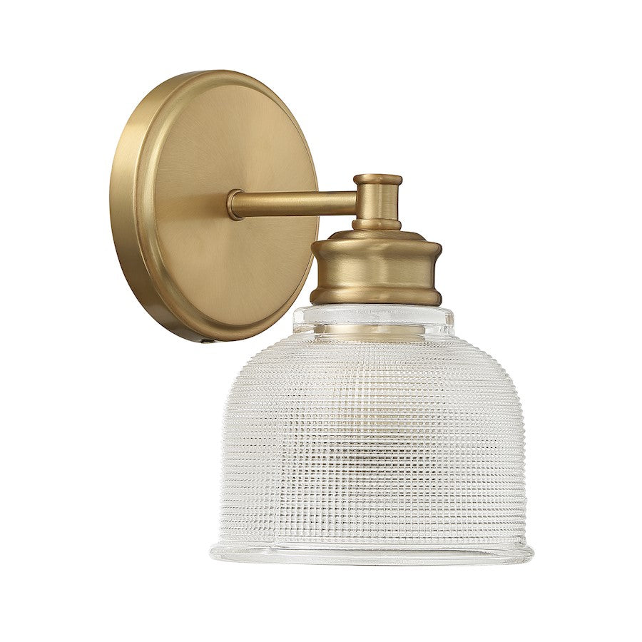 1-Light 5" Wall Sconce, Natural Brass