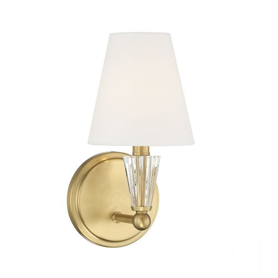 Savoy House 1-Light 5.5" Wall Sconce, Natural Brass - M90102NB