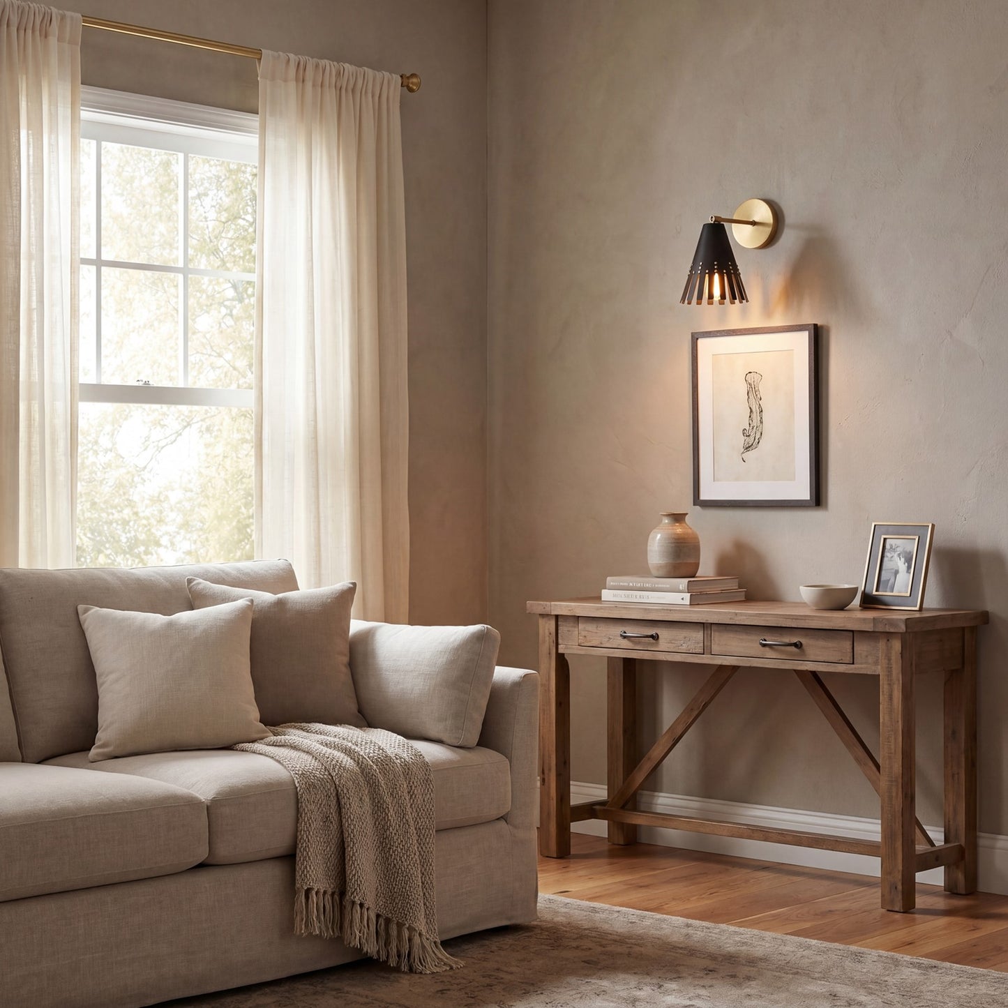 1 Light Adjustable Wall Sconce
