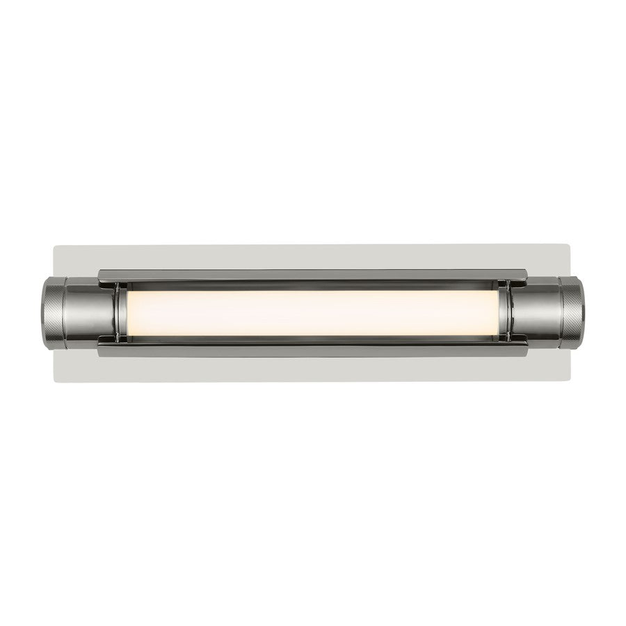 Visual Comfort Modern Capa 1 Light 18" Bath Vanity, Pol Nickel - AKBA687WDPN