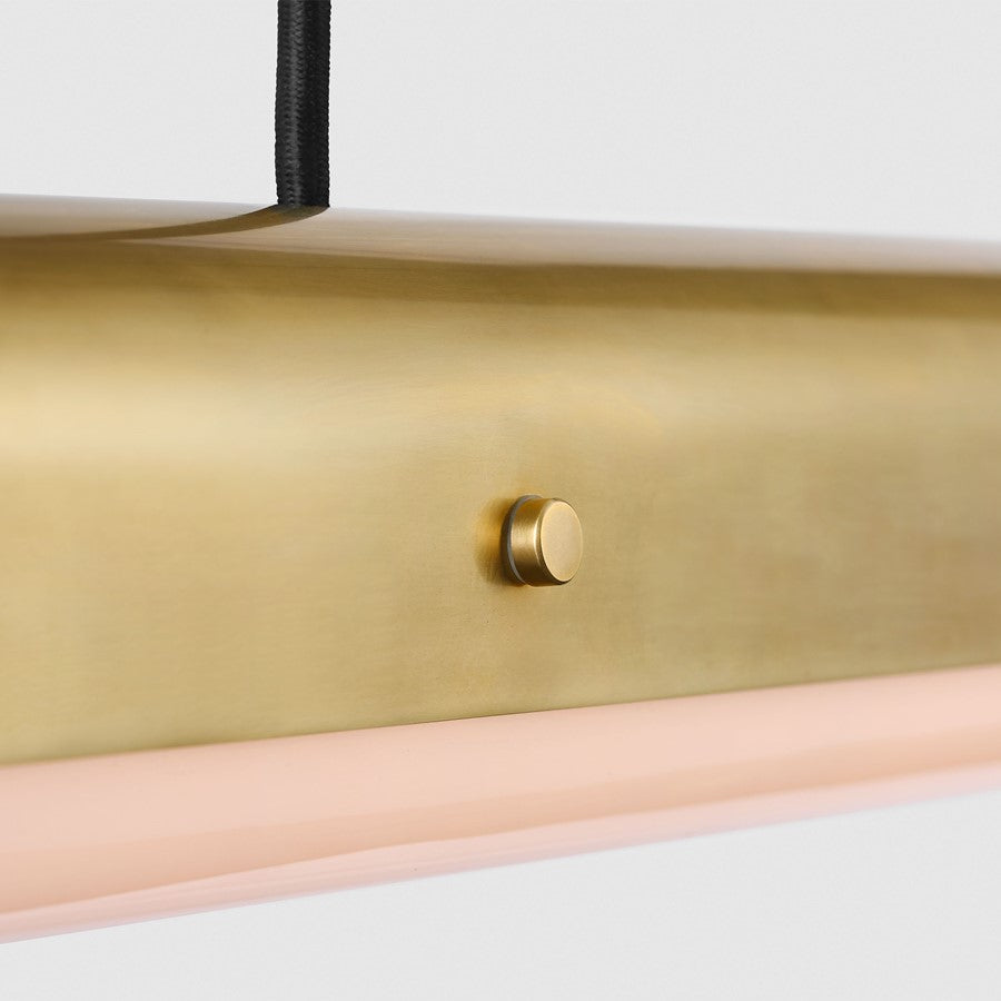 Visual Comfort Modern Ambrose 1Lt 54" Linear Chandelier, Brass