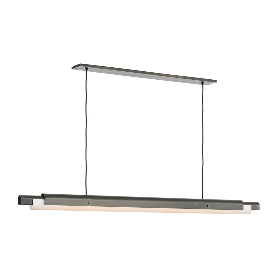 Visual Comfort Modern Ambrose 1 Light 72" Linear Chandelier, BZ - AKLS677WDBZOP